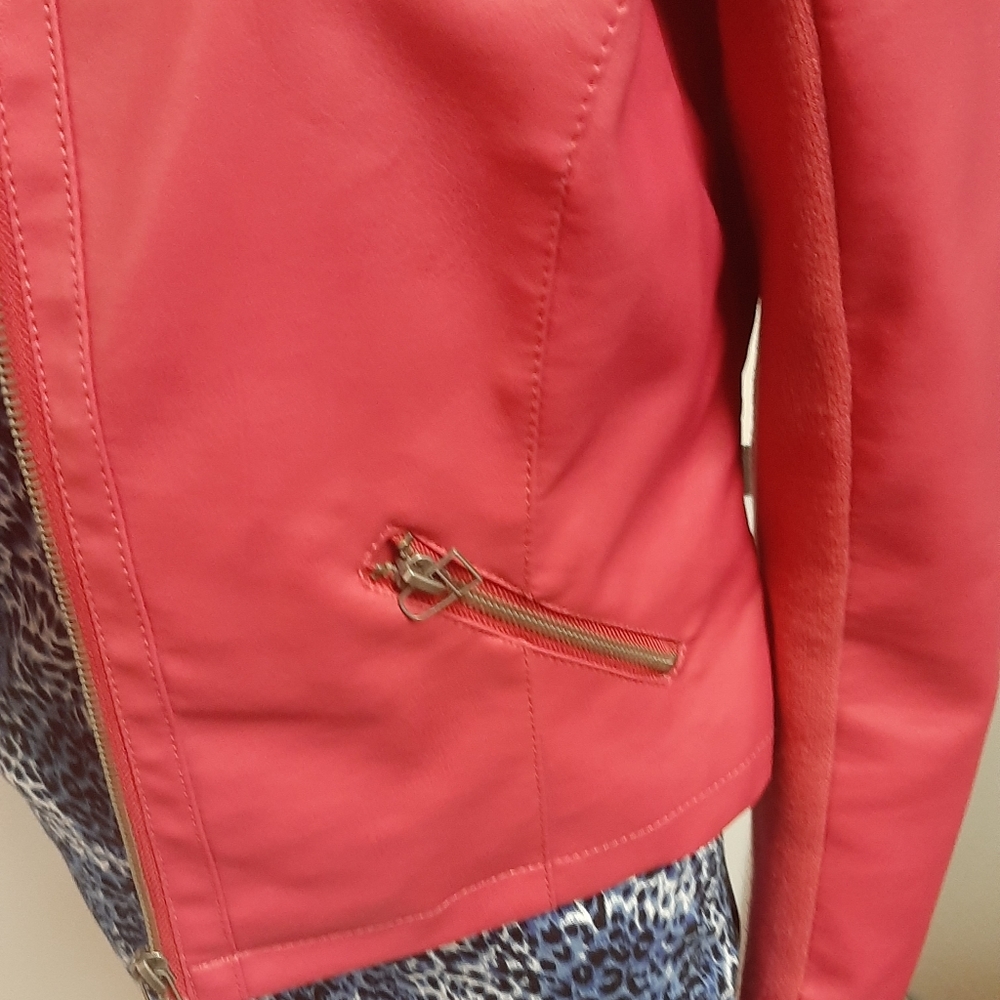 Pink Pleather Jacket - image 2